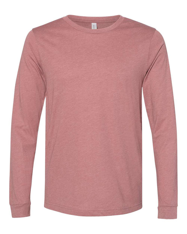 Heather CVC Long Sleeve Tee - BELLA + CANVAS 3501CVC
