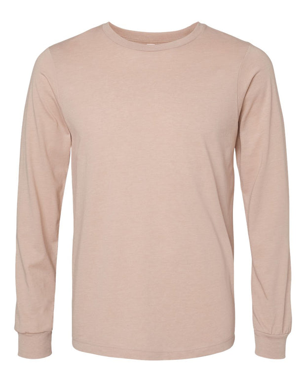 Heather CVC Long Sleeve Tee - BELLA + CANVAS 3501CVC