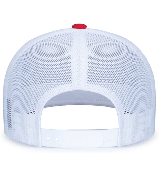 Pacific Headwear 104S Contrast Stitch Trucker Snapback Hat