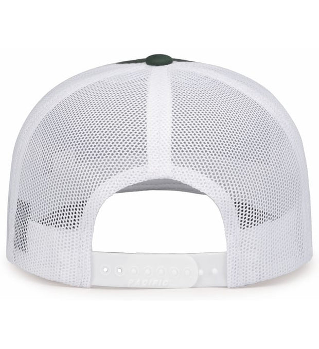 Pacific Headwear 104S Contrast Stitch Trucker Snapback Hat