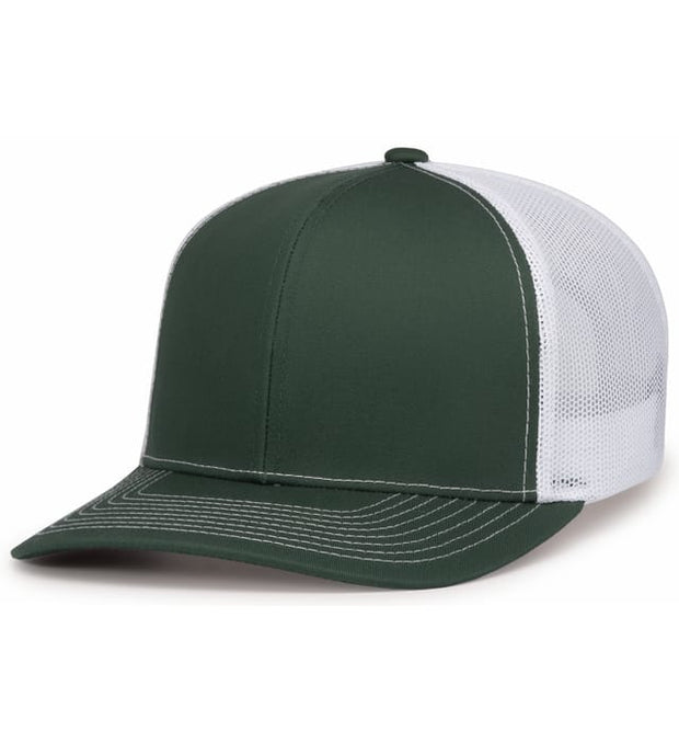 Pacific Headwear 104S Contrast Stitch Trucker Snapback Hat