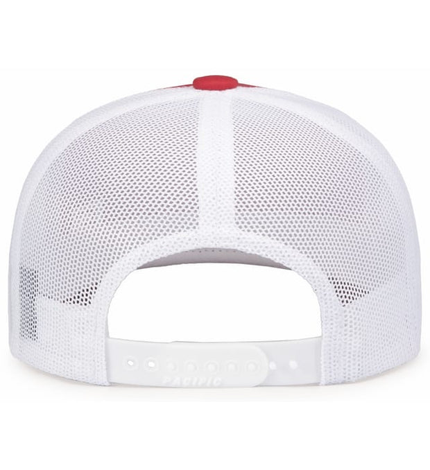 Pacific Headwear 104S Contrast Stitch Trucker Snapback Hat