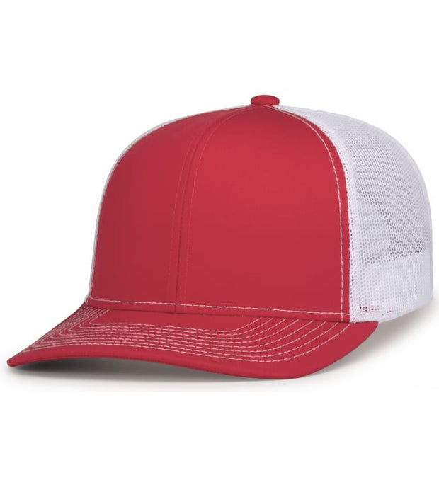 Pacific Headwear 104S Contrast Stitch Trucker Snapback Hat