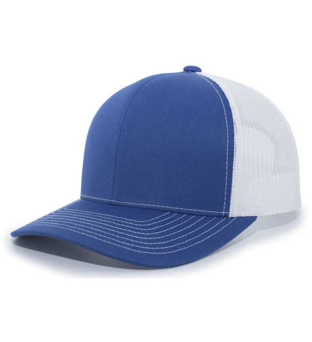 Pacific Headwear 104S Contrast Stitch Trucker Snapback Hat