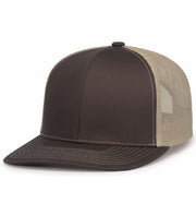 Pacific Headwear 104S Contrast Stitch Trucker Snapback Hat