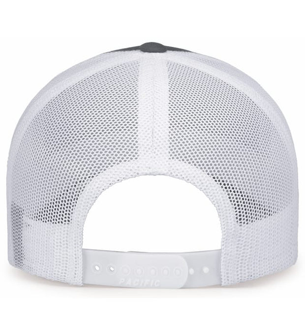 Pacific Headwear 104S Contrast Stitch Trucker Snapback Hat