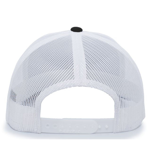 Pacific Headwear 104S Contrast Stitch Trucker Snapback Hat