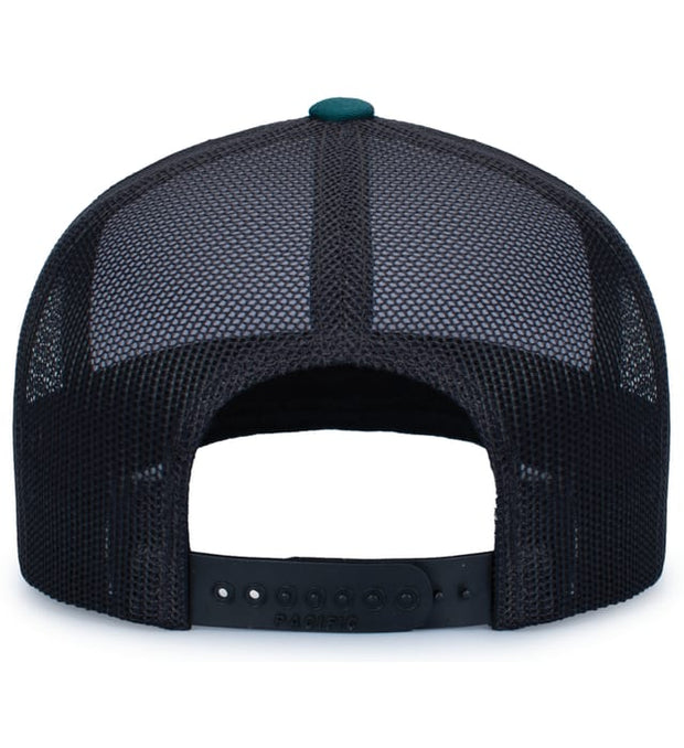 Pacific Headwear 104S Contrast Stitch Trucker Snapback Hat