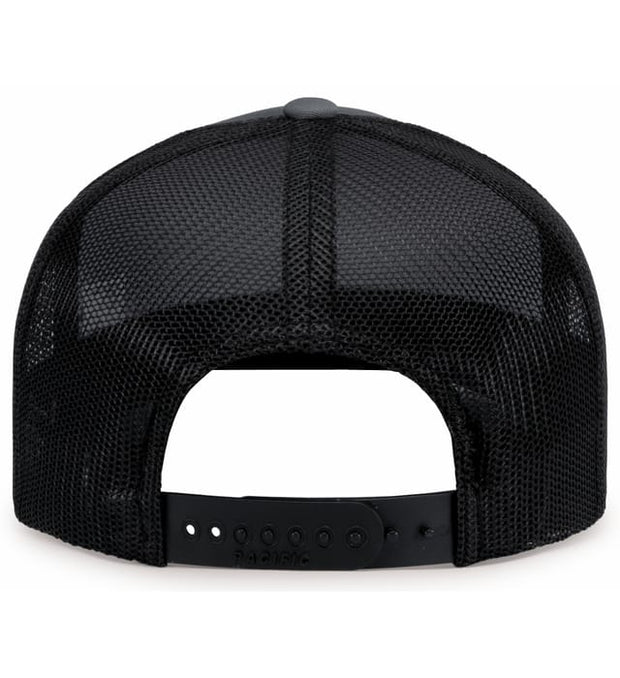 Pacific Headwear 104S Contrast Stitch Trucker Snapback Hat