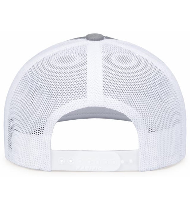 Pacific Headwear 104S Contrast Stitch Trucker Snapback Hat
