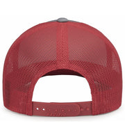 Pacific Headwear 104S Contrast Stitch Trucker Snapback Hat
