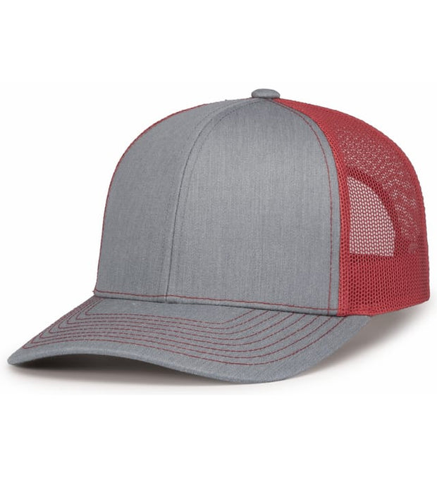Pacific Headwear 104S Contrast Stitch Trucker Snapback Hat
