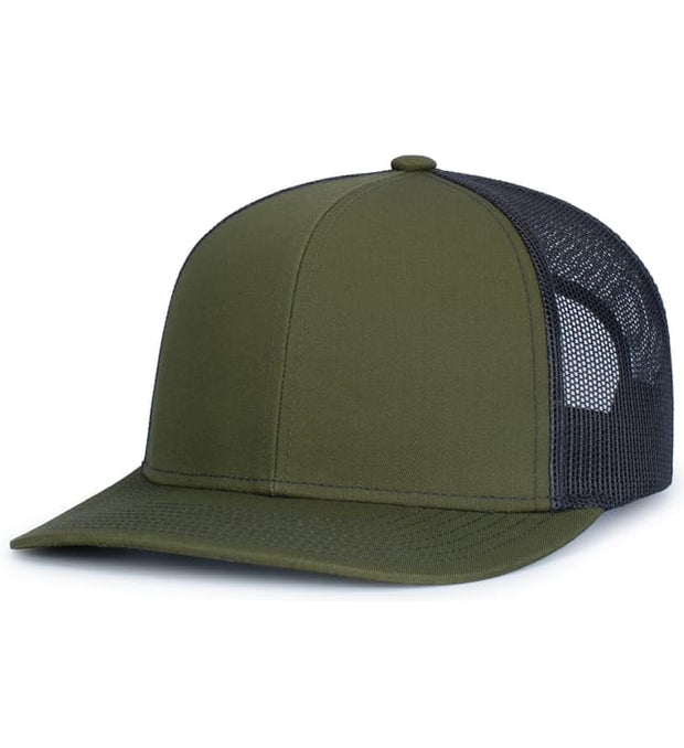 Pacific Headwear 104S Contrast Stitch Trucker Snapback Hat