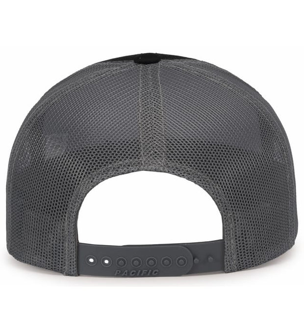Pacific Headwear 104S Contrast Stitch Trucker Snapback Hat