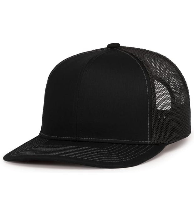 Pacific Headwear 104S Contrast Stitch Trucker Snapback Hat