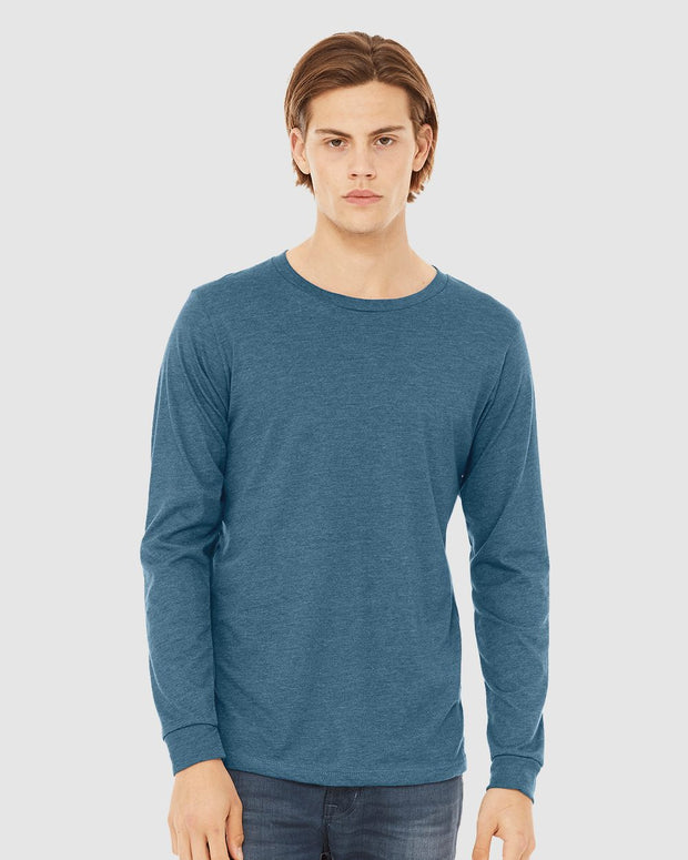 Heather CVC Long Sleeve Tee - BELLA + CANVAS 3501CVC