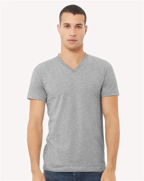 BELLA + CANVAS - Heather CVC V-Neck Tee 3005CVC