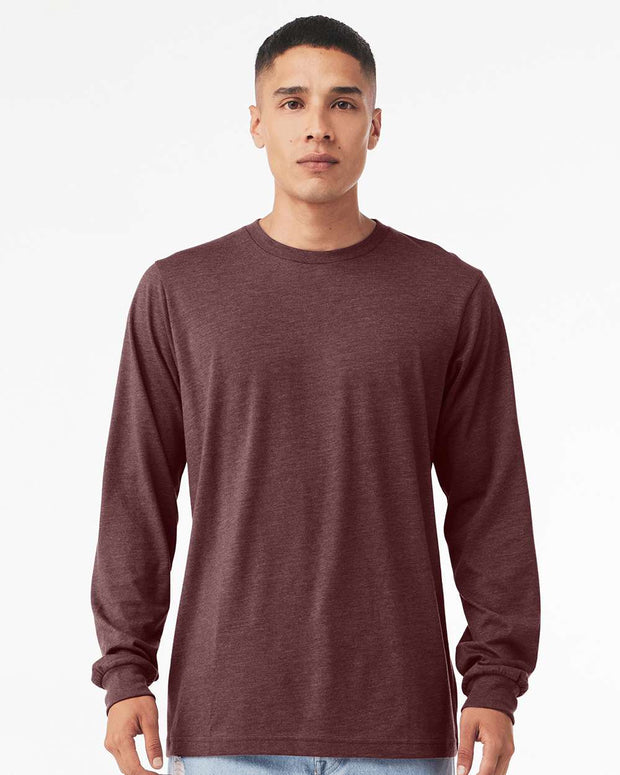 Heather CVC Long Sleeve Tee - BELLA + CANVAS 3501CVC