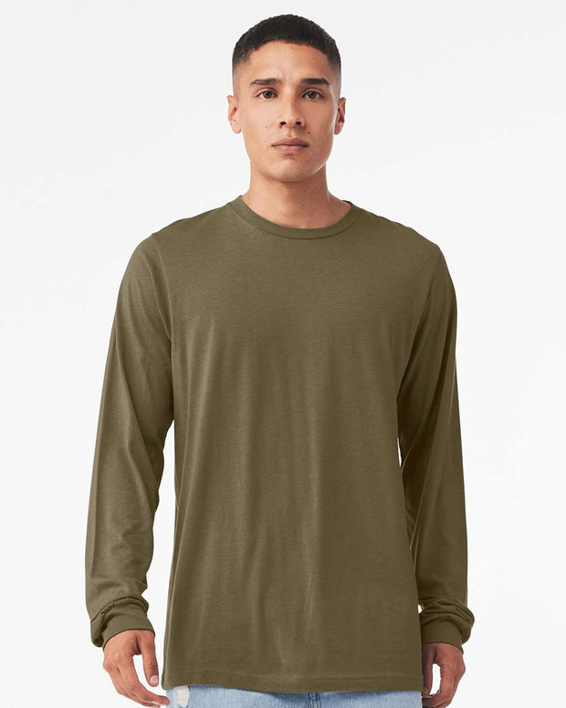 Heather CVC Long Sleeve Tee - BELLA + CANVAS 3501CVC