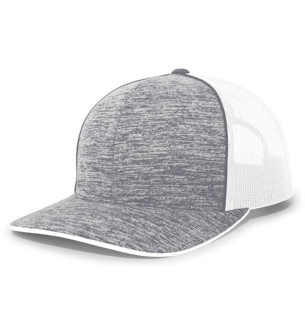 Pacific Headwear 106C Aggressive Heather Trucker Snapback Cap