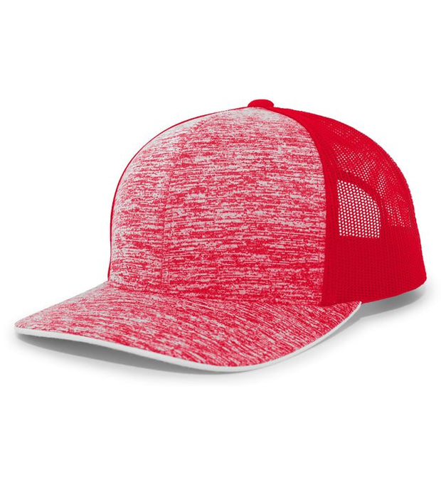 Pacific Headwear 106C Aggressive Heather Trucker Snapback Cap