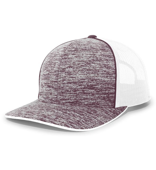 Pacific Headwear 106C Aggressive Heather Trucker Snapback Cap