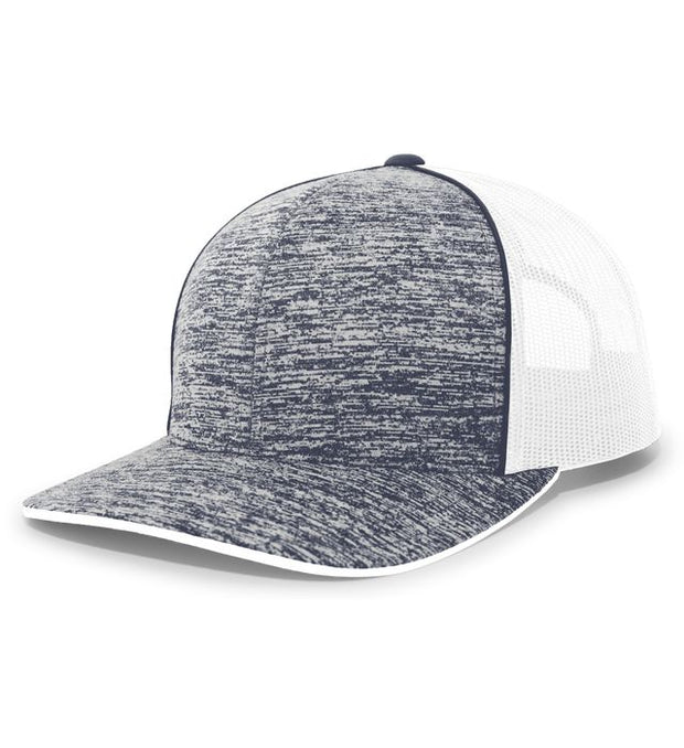 Pacific Headwear 106C Aggressive Heather Trucker Snapback Cap