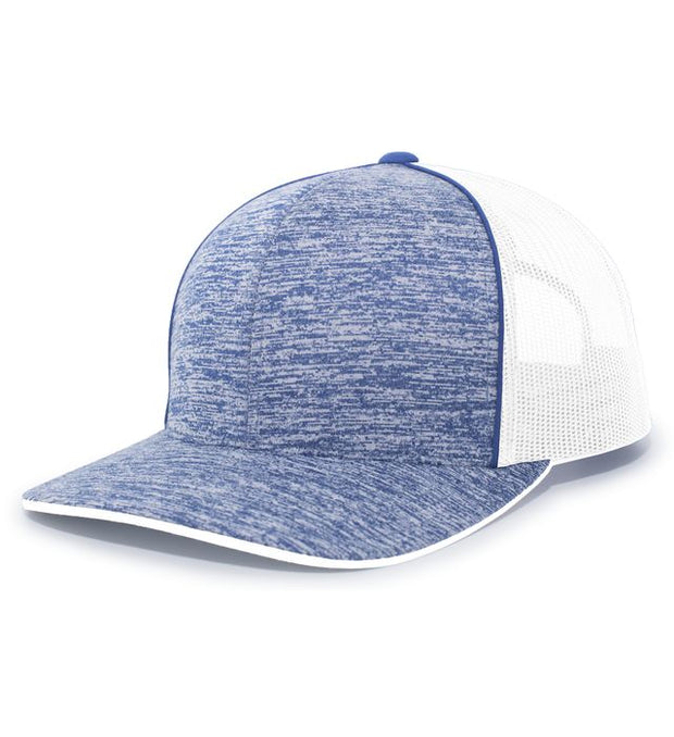 Pacific Headwear 106C Aggressive Heather Trucker Snapback Cap