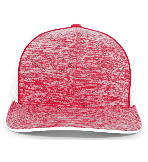 Pacific Headwear 106C Aggressive Heather Trucker Snapback Cap