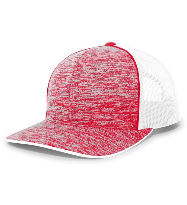 Pacific Headwear 106C Aggressive Heather Trucker Snapback Cap