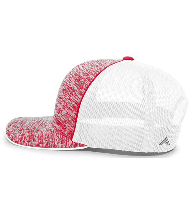 Pacific Headwear 106C Aggressive Heather Trucker Snapback Cap