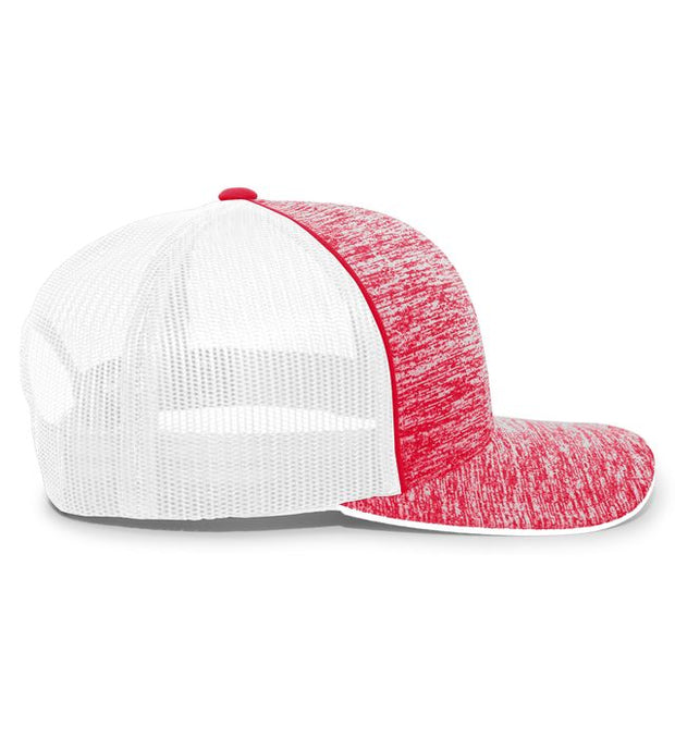 Pacific Headwear 106C Aggressive Heather Trucker Snapback Cap