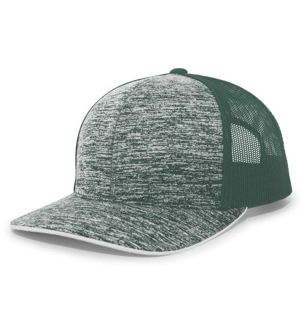 Pacific Headwear 106C Aggressive Heather Trucker Snapback Cap