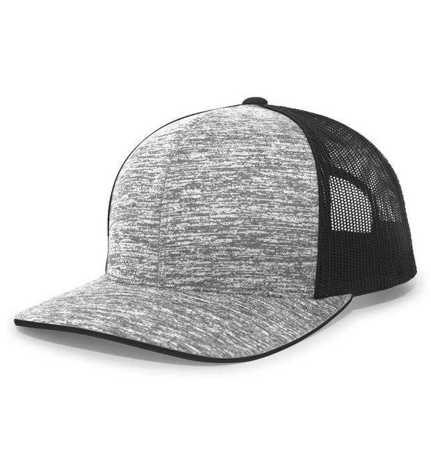 Pacific Headwear 106C Aggressive Heather Trucker Snapback Cap