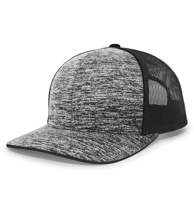 Pacific Headwear 106C Aggressive Heather Trucker Snapback Cap