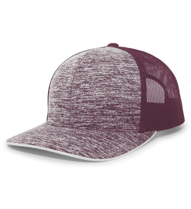 Pacific Headwear 106C Aggressive Heather Trucker Snapback Cap