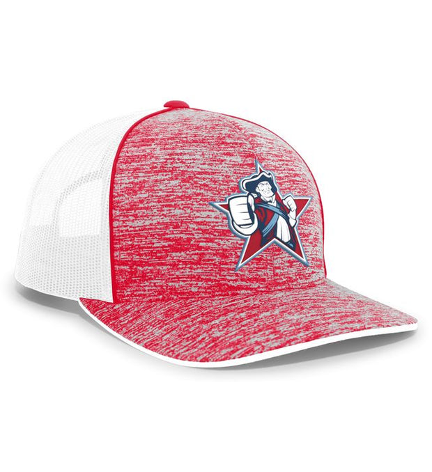 Pacific Headwear 106C Aggressive Heather Trucker Snapback Cap