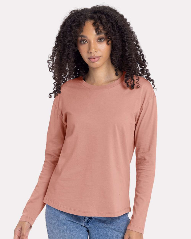 Next Level Women's Cotton Relaxed Long Sleeve T-Shirt - 3911