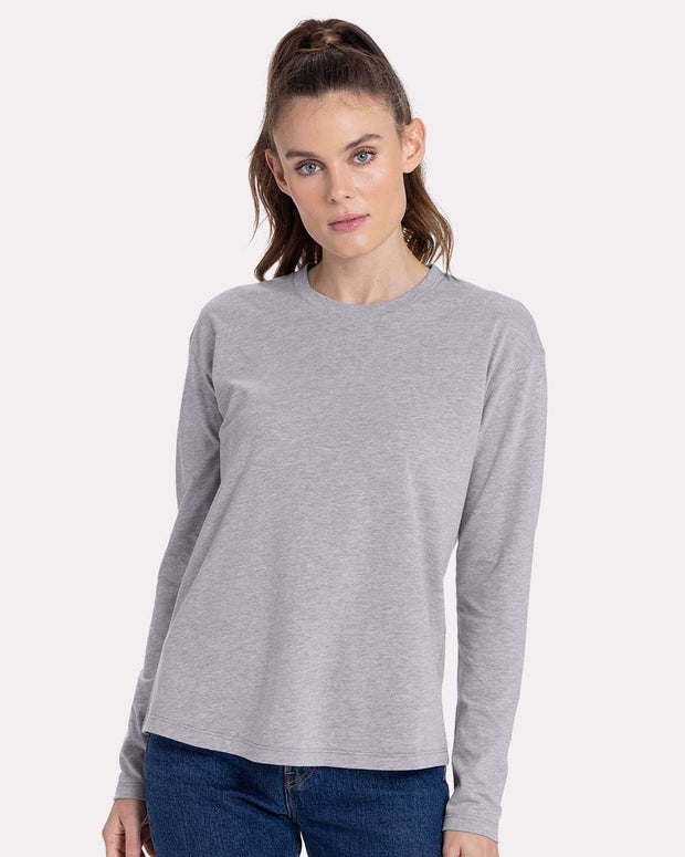 Next Level Women's Cotton Relaxed Long Sleeve T-Shirt - 3911