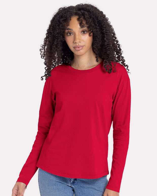Next Level Women's Cotton Relaxed Long Sleeve T-Shirt - 3911