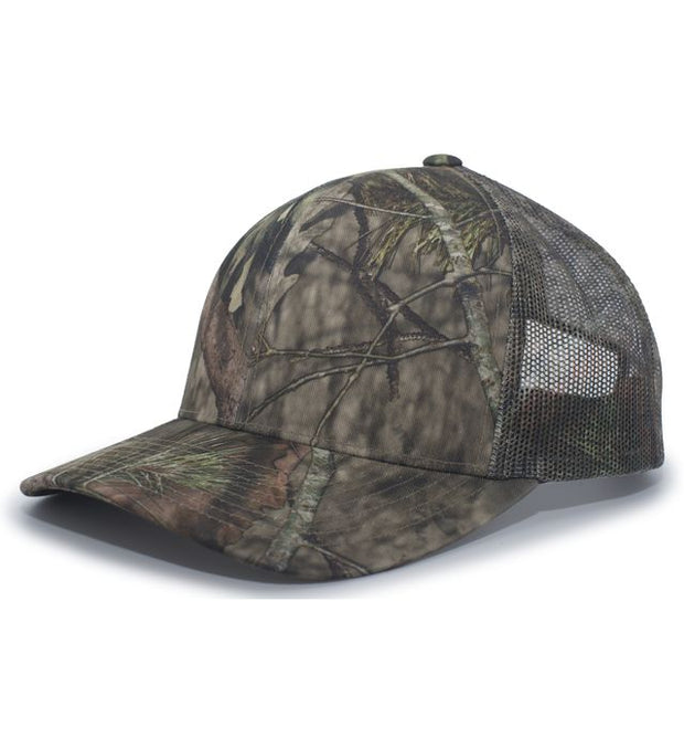 Pacific Headwear 108C Camo Snapback Trucker Cap