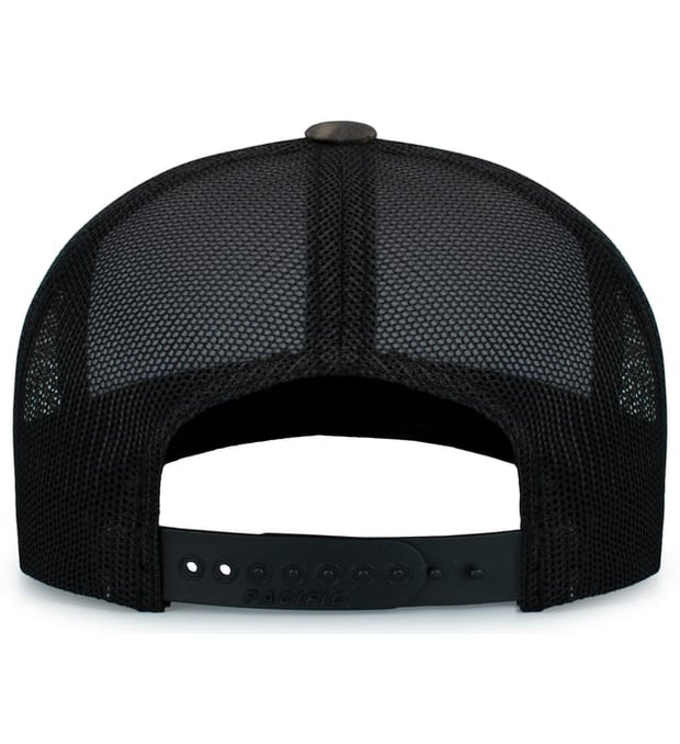 Pacific Headwear 108C Camo Snapback Trucker Cap