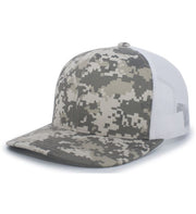 Pacific Headwear 108C Camo Snapback Trucker Cap