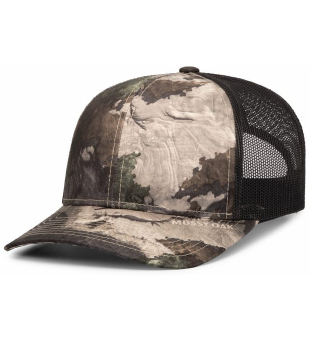 Pacific Headwear 108C Camo Snapback Trucker Cap
