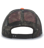 Pacific Headwear 108C Camo Snapback Trucker Cap
