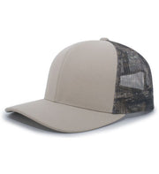 Pacific Headwear 108C Camo Snapback Trucker Cap