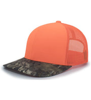 Pacific Headwear 108C Camo Snapback Trucker Cap