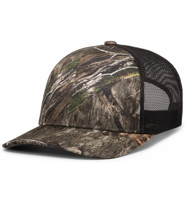 Pacific Headwear 108C Camo Snapback Trucker Cap