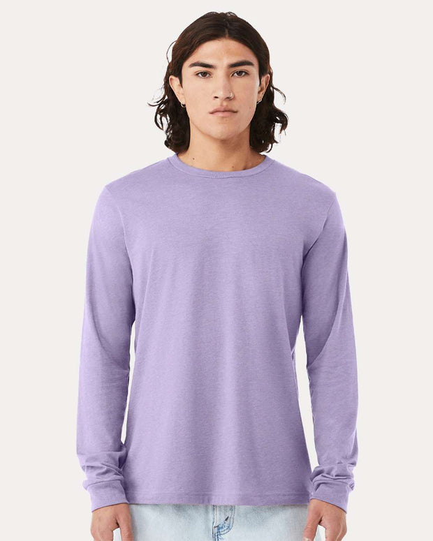 Heather CVC Long Sleeve Tee - BELLA + CANVAS 3501CVC