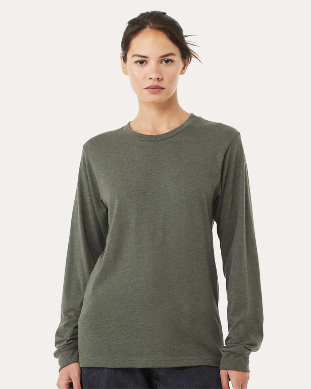 Heather CVC Long Sleeve Tee - BELLA + CANVAS 3501CVC